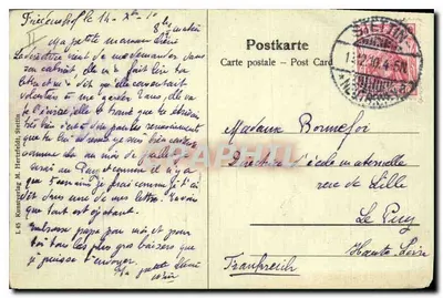 Stettin — Dampfer vor der Abfahrt nach Swinemünde — wydawca nieznany — Rewers