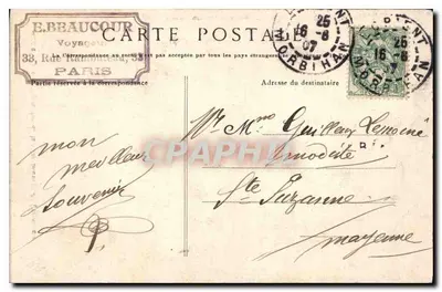 Bigoudène da Costa Selvagem de Penmarc'h — Coleção Villard, Quimperlé — n°4086 — Verso