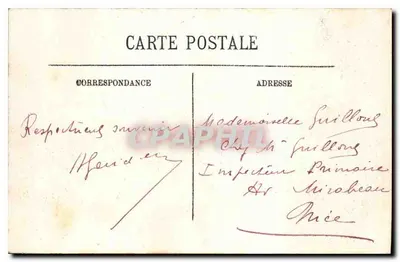 La Bourboule — Vue prise du Mont Sans-Souci — LL. Édition Réservee à la Librairie Thermale — Verso