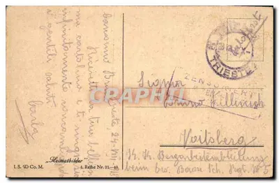 Büchlein murmure — G. Rockenwagner — I.S. Co.M. 4. Reihe Nr. 31-10 — Rewers