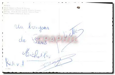 Sacré-Cœur von Paris — Basilika und Platz — n° 598 — Rückseite