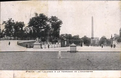 Paryż — Les Tuileries i Terrasse de l'Orangerie — wydawca nieznany, numer serii nieczytelny