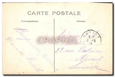 Buttes Chaumont — Widok z belwederu — J.H. n°249 — Rewers