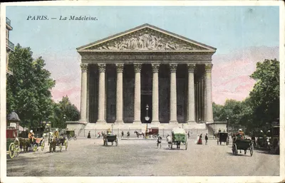 Paris — A Madeleine. — Editor não visível, número de série ilegível.