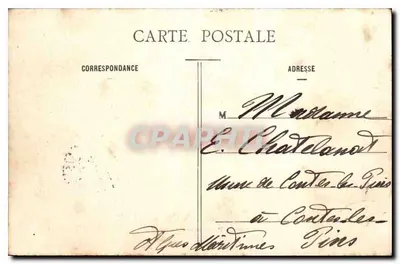 Panorama de Paris — vista da Seine e dos pontes — editor Léon Paris — Verso