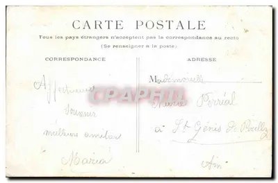 Parijs - Hotel de Ville — uitzicht met brug en Senne — uitgever niet zichtbaar — Achterkant