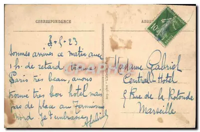 Paris - L'Avenue des Champs-Élysées et les Chevaux de Marly — éditeur LARELLE PARIS, n° 63 — Verso