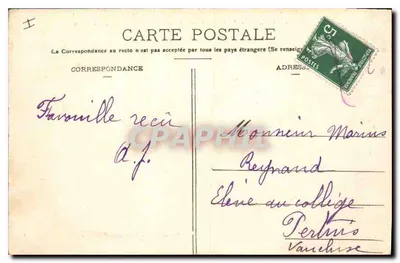 Avignon — Most nad Rhońskim i Pałac Papieski — Wyd. Soumille 'A la Havane' Avignon — Rewers