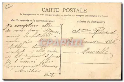 Avignon - Prefektura — Guende fot. Marsylia, n° 1141 — Rewers