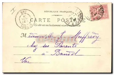 Aix-en-Provence — Igreja de Santa Maria Madalena e obélisco — Col. Jaussaud, n°9 — Verso