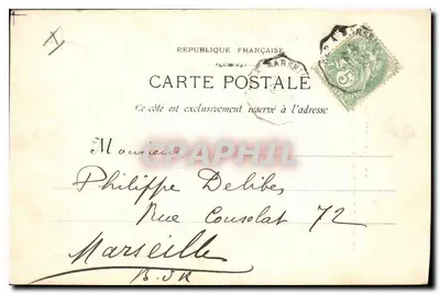 Aix-en-Provence — Igreja da Madeleine & Colégio das Meninas — Editor não identificado, número de série não visível — Verso