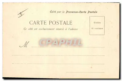 Aix - A Praça dos Preletores — Obelisco e edifício decorado — Editada pela Provence-Carte Postale — Verso