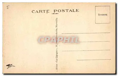 Aix-en-Provence — A Madeleine e a Praça dos pregadores — Edição La Cigogne, Marselha — Verso