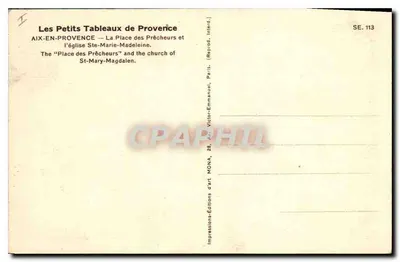 Aix-en-Provence — De Place des Prêcheurs en de kerk van Sint-Maria-Magdalena — MONA — Achterkant