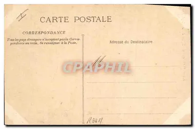 Aix-en-Provence — Kościół Magdaleny — obelisk z orłem na szczycie — E. Jaussaude, wydawca — Rewers
