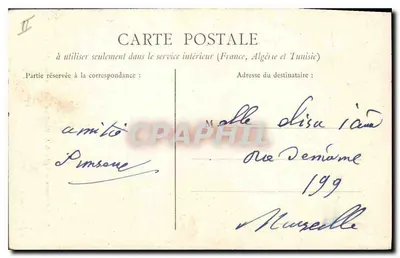 Aix-en-Provence — Igreja de Nossa Senhora da Redenção — Praça dos pregadores — Papelaria Germanet — Verso