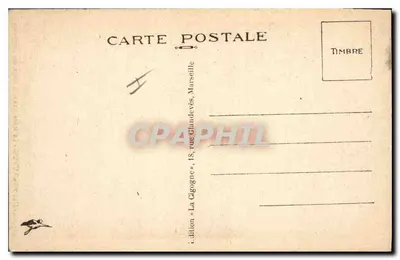 Aix-en-Provence — A Madaleine e a Praça dos pregadores — edição La Cigogne, Marselha — Verso