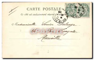 Escola Normal de Institutoras — Aix (As Arcadas) — J. David, Lavallois-Pérès — Verso