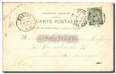 Aix-en-Provence — De kerk van Sint Jan van Malta, graf van de graaf van Provençe, huis van Barcelona — uitgever A. Philippe, Aix-en-Provence — Achterkant
