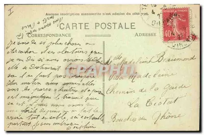 Arcachon (Gironde) - Kasyno Deganne — wydawca 'B' n°1 — Rewers