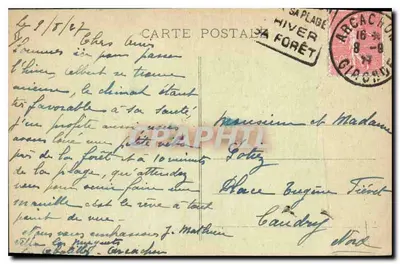 Arcachon (Gironde) — Basen i Duża Przystań — M. D. — Rewers