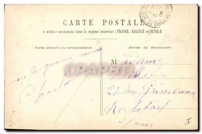 Bordeaux — Szpital Świętego Andrzeja — widok budynku z tramwajem i pieszymi — wydawca nieznany, nr 31 — Rewers