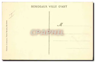 Bordeaux - A Baía - Vista tirada da Igreja de São Miguel — Edições Artísticas Pierre Barreau — Verso