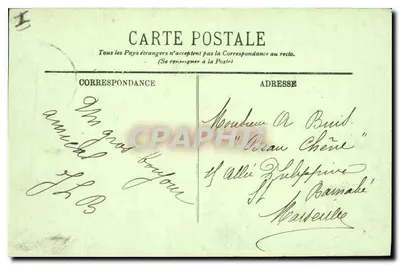 Bordeaux — Columna de los Girondinos y los Quinconces — LL. n°186 — Reverso