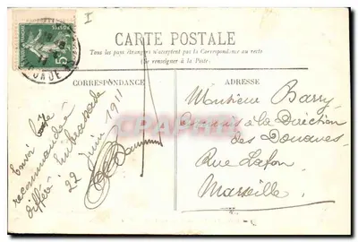 Bordeaux — Fontanna Trzech Urodzistych — Marcel Delboy, fototypia, Bordeaux — Rewers