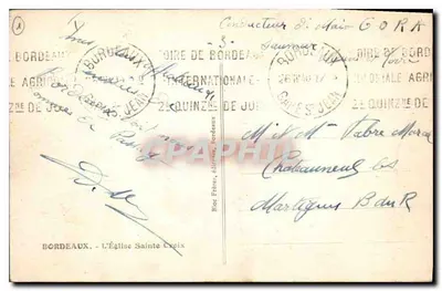 Bordeaux — Katedra św. Krzyża — Tito — Rewers