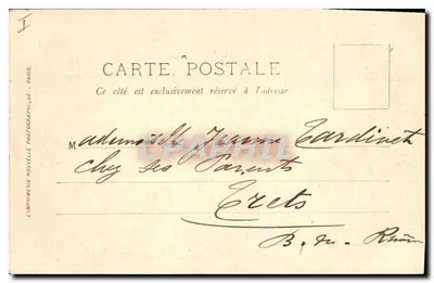 Bordeaux — De Brug en de Stad, gezien vanaf de Torre Saint-Michel — L'Imprimerie Nouvelle, J.E. - Parijs, n°2 — Achterkant