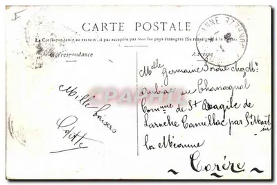 Bordeaux - Most — widok z mostu na Garonne z łodziami i beczkami — wydawca Stöerck & Cie, Paryż — Rewers