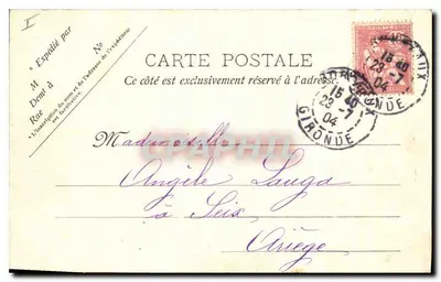Bordeaux — Ingresso al Parco Bordelais — V.P. Parigi 917 — Verso