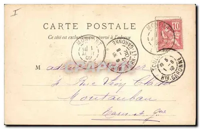 BORDEAUX — O Pont de pedra — editor F. DEPOSÉ, n°3 — Verso
