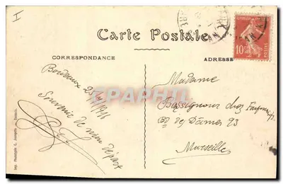 Bordeaux — Katedra i wieża Pey-Berland — BR - 2412 — Rewers