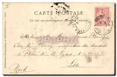 Bordeaux — Katedra Świętego Krzyża — Zbiory ND Phot — Rewers