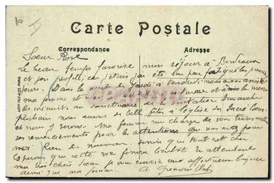 Bordeaux — De Allées Damour en de Kerk van Sint Seurin — LL — Achterkant