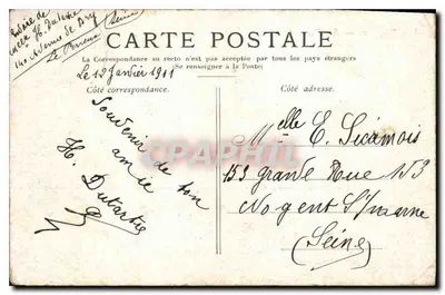 La Marne — Na mostku Chennevières — H. Delené — Rewers