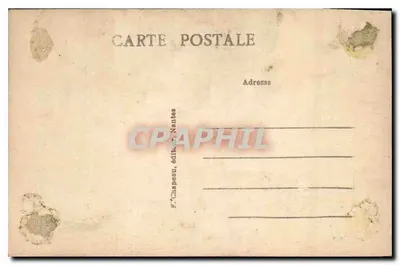 Le Croisic (Loire-Inf.) — Na Costa — O Plateau de Pen-Avel e a Bale Douillard — G. Chapeau, Nantes — Verso