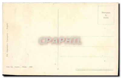 NAPOLI — Piazza della Borsa — Wyd. Domenico Trampetti - Milano - 1180 — Rewers