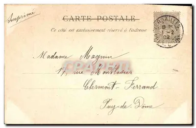 Park w Versajlu — Basen Rocaille lub Sala Balu — F. Barrau, n° 02 — Rewers
