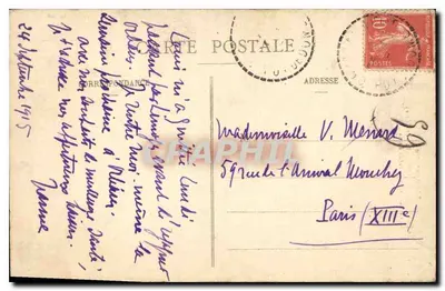 Châteauneuf-les-Bains (Puy-de-Dôme) — O Parque e os Grandes Banhos — L'Auvergne, série 61 — Verso