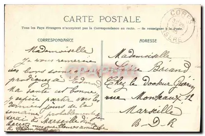 Peregrinação de N.-D. de la Salette — A Aparição — Papeterie des Alpes, Eug. Robert, Grenoble — Verso