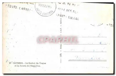 Esterel - Le Rocher du Trayas i Pointe de l'Esquillon — (48) — G.A.P. — Rewers