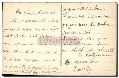 Terese z Dziecka Jezus i jej siostra Celine w wieku 15 lat — ilustracja kołowa — wydawca nie widoczny — Rewers