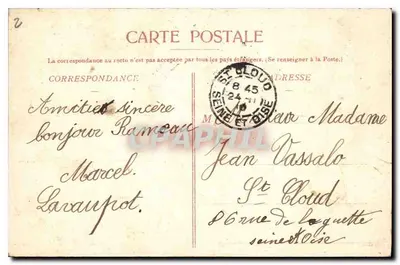 Le Mans — Statua Generała Chanzy — Wydanie N. G. — Rewers