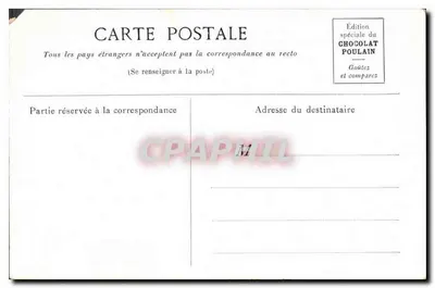TOURAINE — Zamek Luynes — Wydanie specjalne czekolady Poulain — Rewers