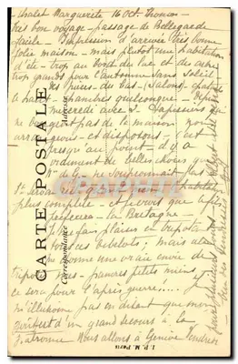 Bellegrande — Passagem de chegada — editor L.P.M. Paris — Verso