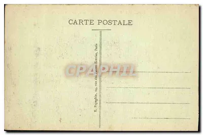 Zamek w Chantilly — Façada i kaplica — A.P. — Rewers