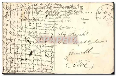 Bilhete postal antigo La Frette Seine e Oise Les Coteaux du Val d'Herblay — Verso
